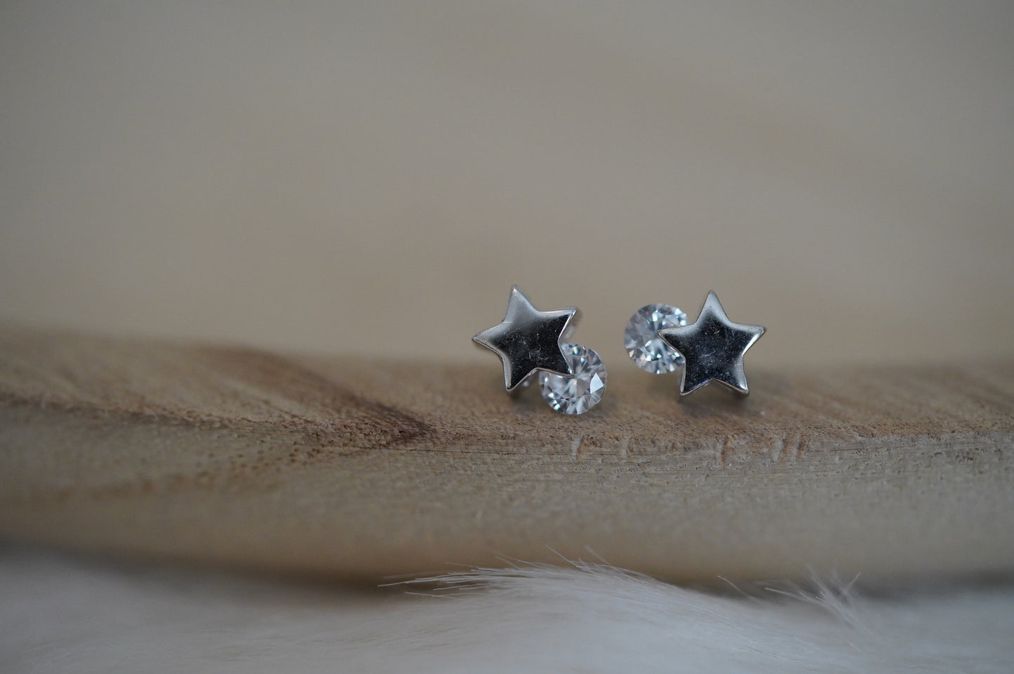 Mini Sternchen Ohrstecker Glitzer Sternchen Ohrstecker Mächen Ohrringe Kinder Ohrringe