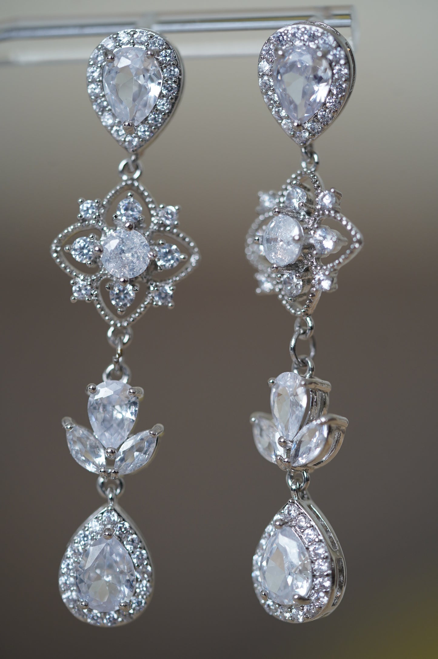 Vintage style Hänge Ohrringe silber, Braut Ohrringe lang, Tropfen Ohrringe Damen