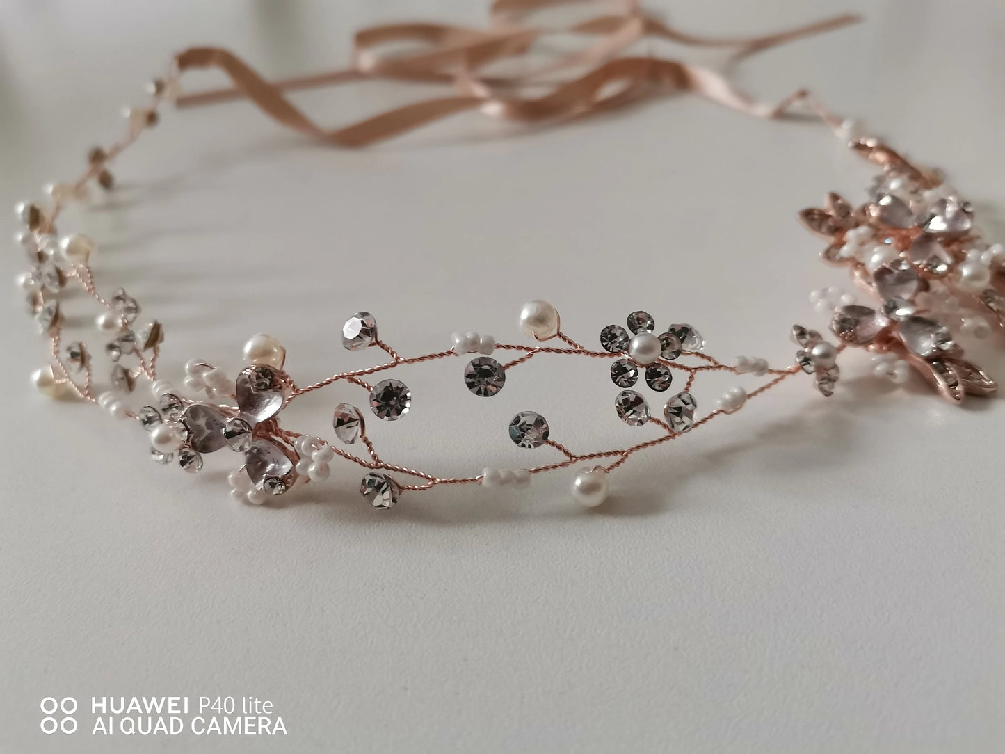 Braut Haarschmuck rosegold Boho Haarband silber Haar Reif Hochzeit gold Vintage Style Braut Schmuck