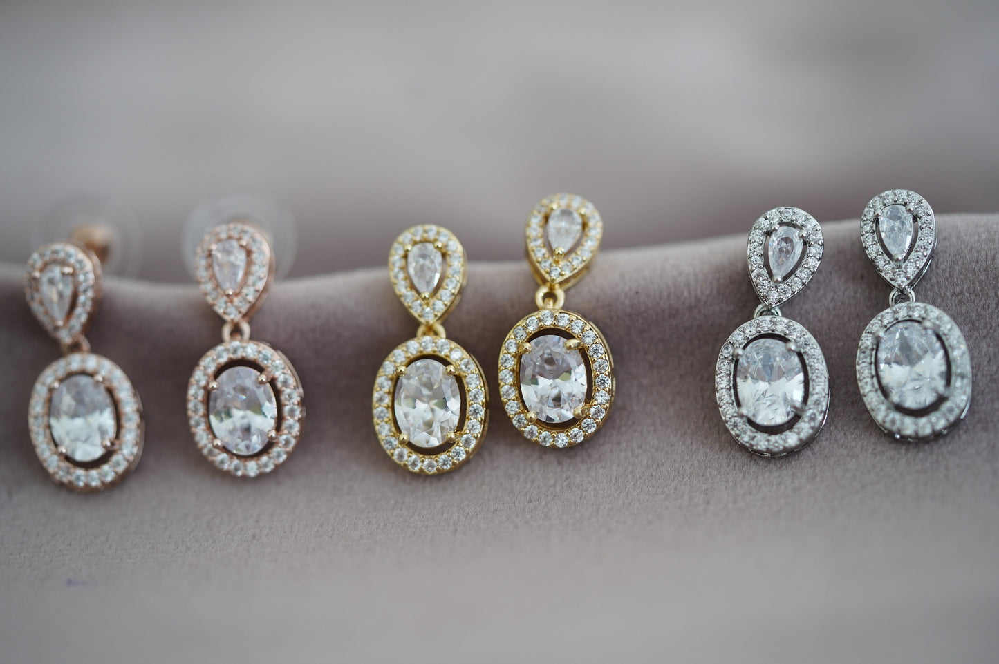 Kristall Braut Ohrringe Kristalle Hochzeit Ohrringe Braut Luxus Ohrringe rosegold Glitzer Brua Ohrringe