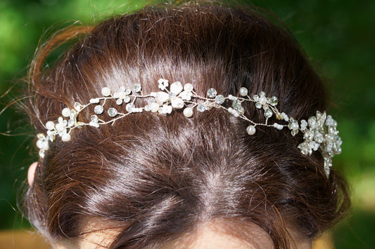 Braut Haarschmuck rosegold Boho Haarband silber Haar Reif Hochzeit gold Vintage Style Braut Schmuck