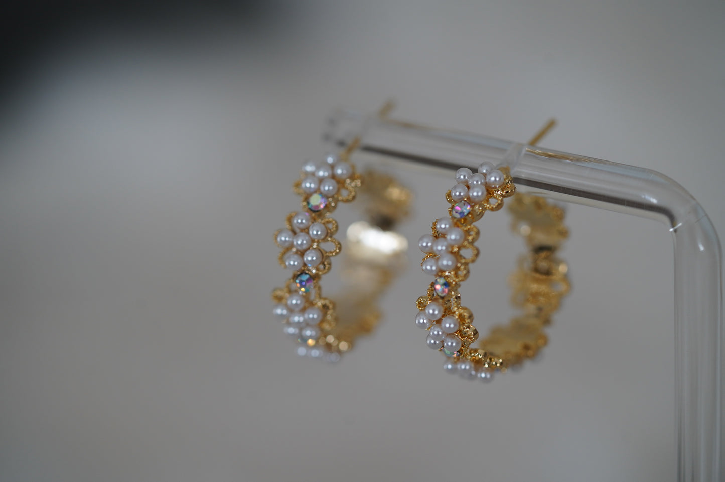 Perlen Creolen gold Vintage style Perlen Creolen Geschenktipp Hochzeit