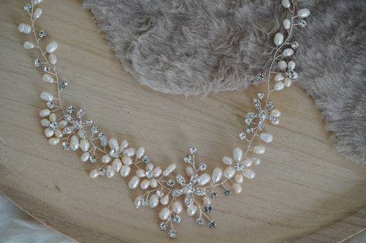 Braut schmuck Collier silber Hochzeits Schmuck gold Braut Perlen Hochzeit