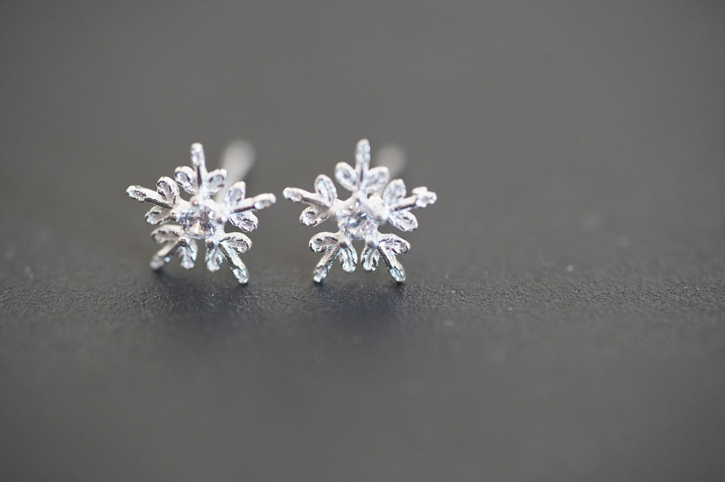Silber 925 Schneeflocke, Damenohrstecker ternchen, Mädchen Ohrstecker Silber 925,Geschenktipp Weihnachten