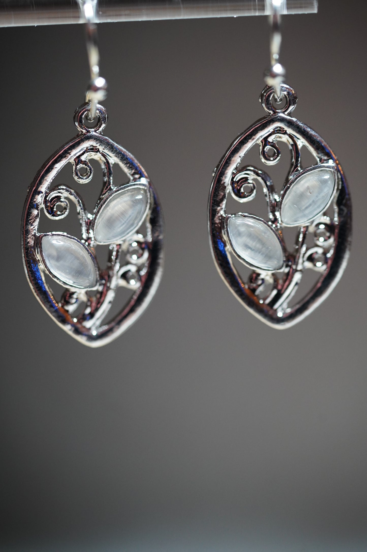 Tropfen Ohrringe silber 925, Damen Ohrringe Vintage Style, Jugendstil Damen Ohrringe silber, Geschenktipp Weihnachten