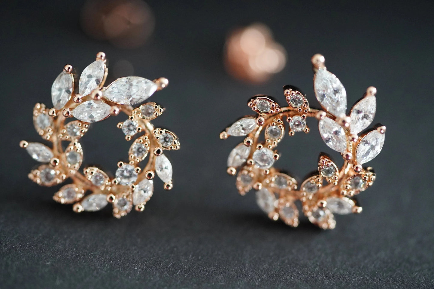 rosegold Reifen Ohrringe 